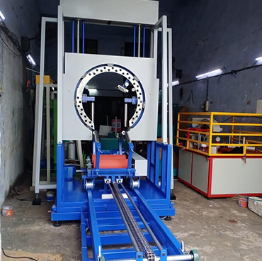 Vertical Coil Stretch Wrapping Machine Manufacturer in India, Gujarat, Ahmedabad, Maharashtra.